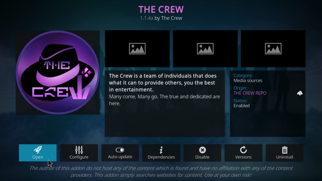 The Crew –Top Add-On Overall (Kodi 20 Add-on) 1
