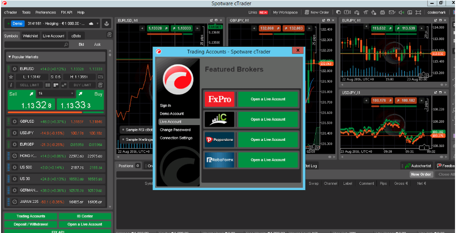 Opening a Live Account on cTrader