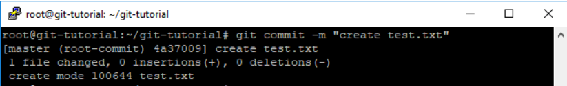 Use 'git commit -m' to commit changes to Git repository