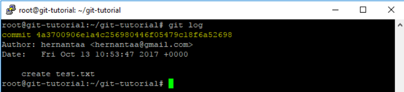 Use 'git log' to view the commit history in your Git repository