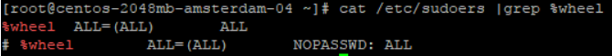 Verifying sudo Access on CentOS