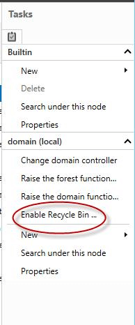 in window server active recycle bin 9