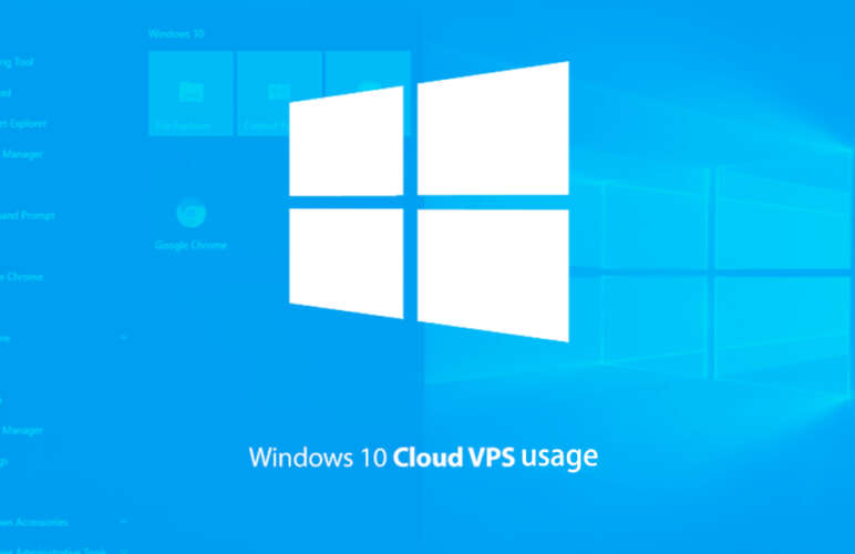 window 10 cloud server usage